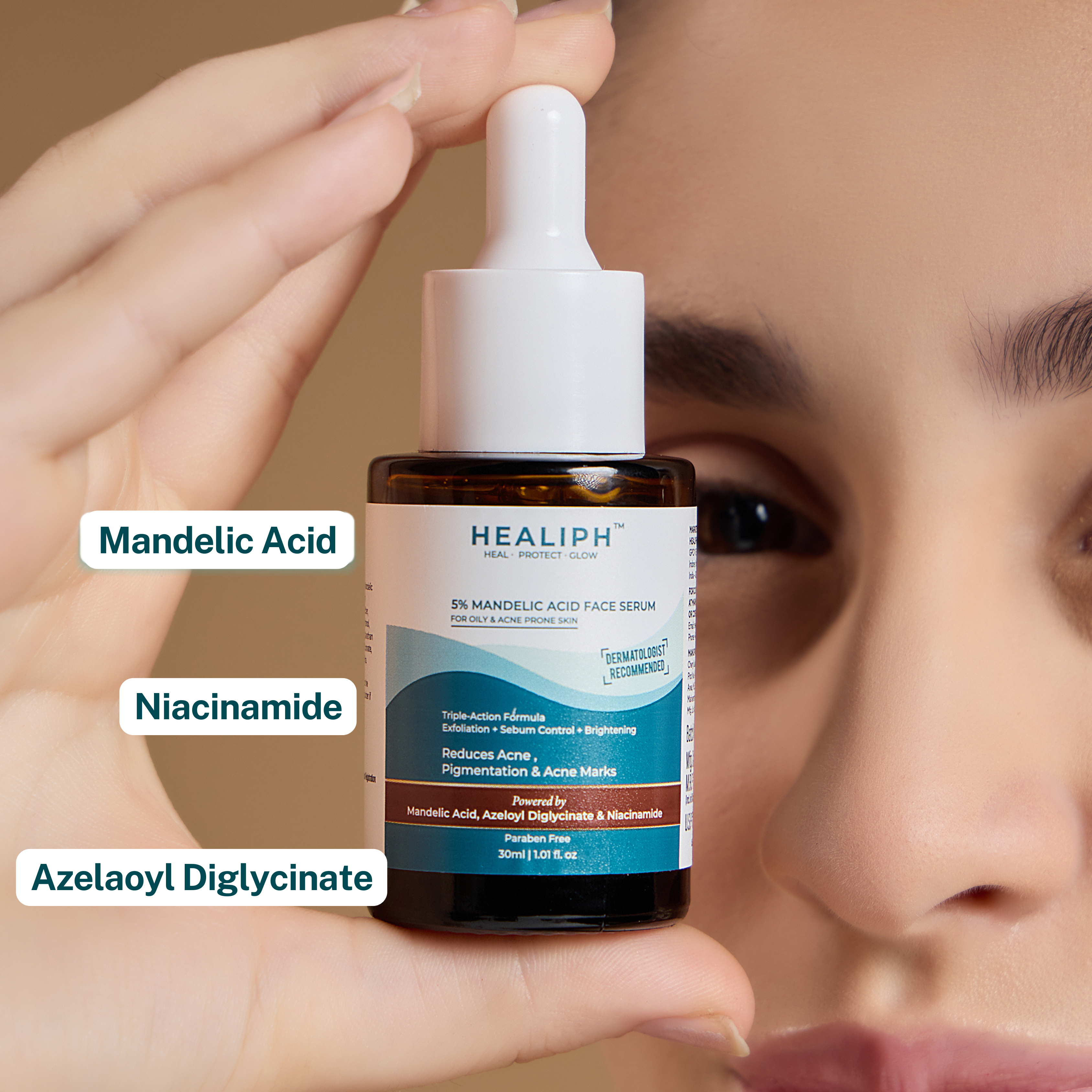 5% mandelic acid face serum- Reduces acne, pigmentation, acne marks