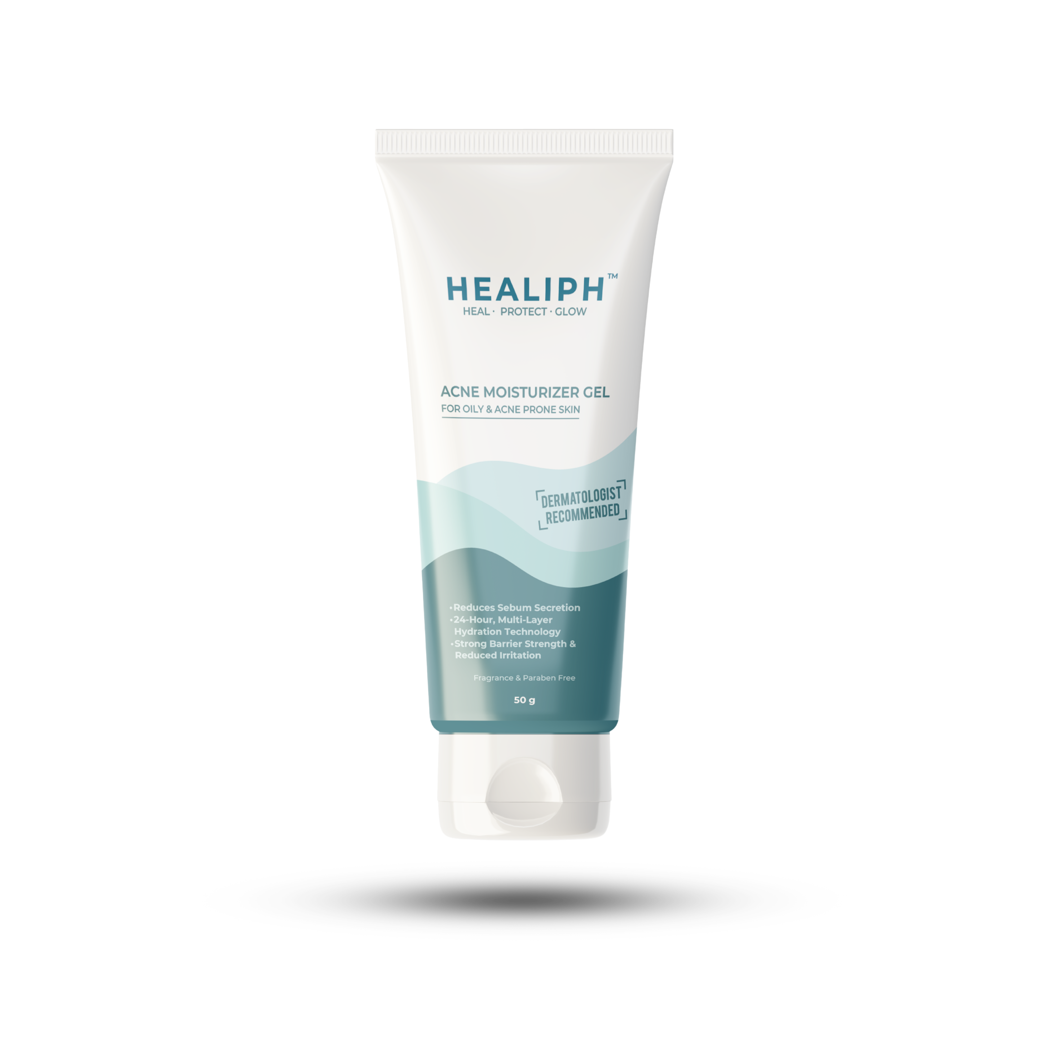 Acne moisturizer gel, for oily, sensitive and combination skin