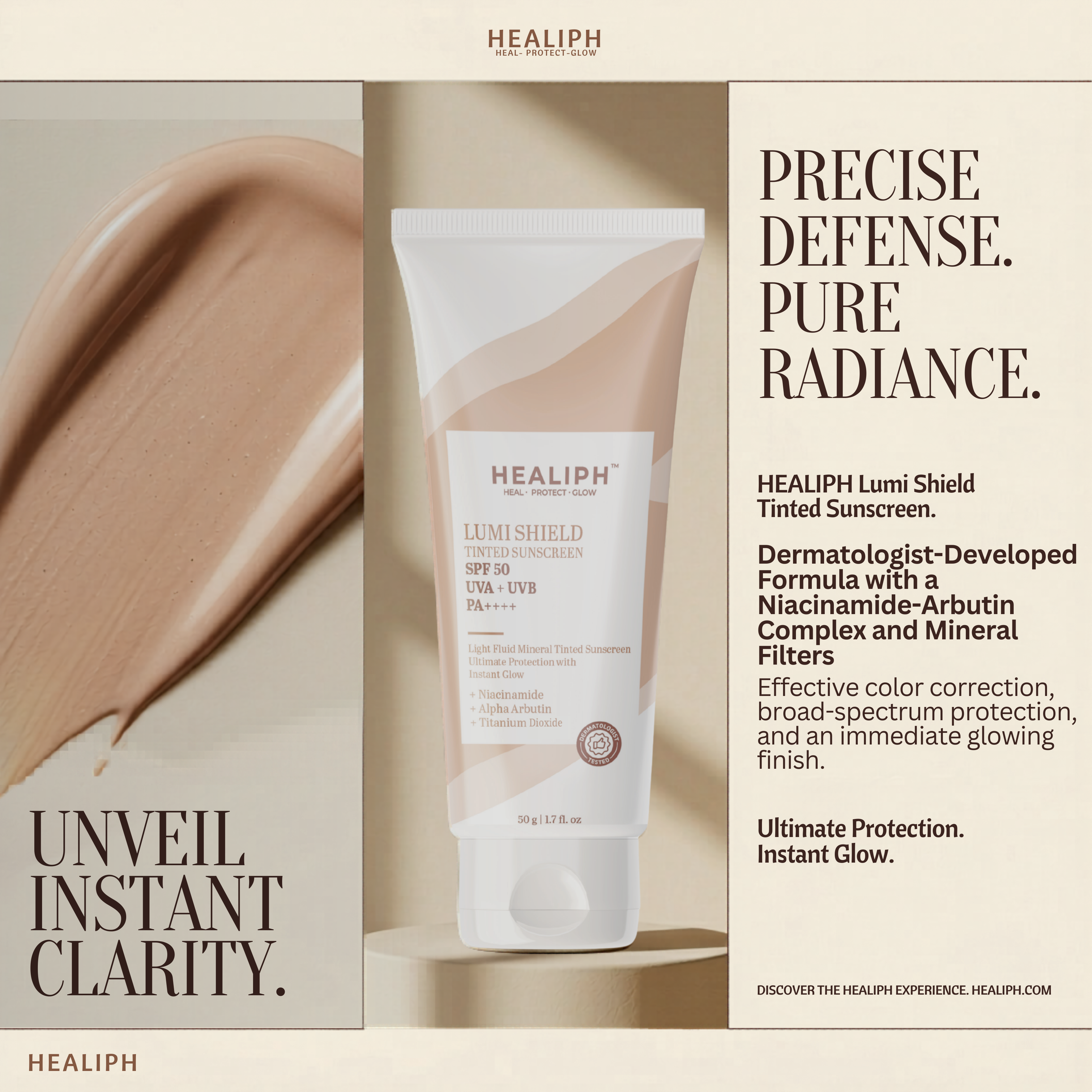 Lumi Shield Tinted Sunscreen SPF 50