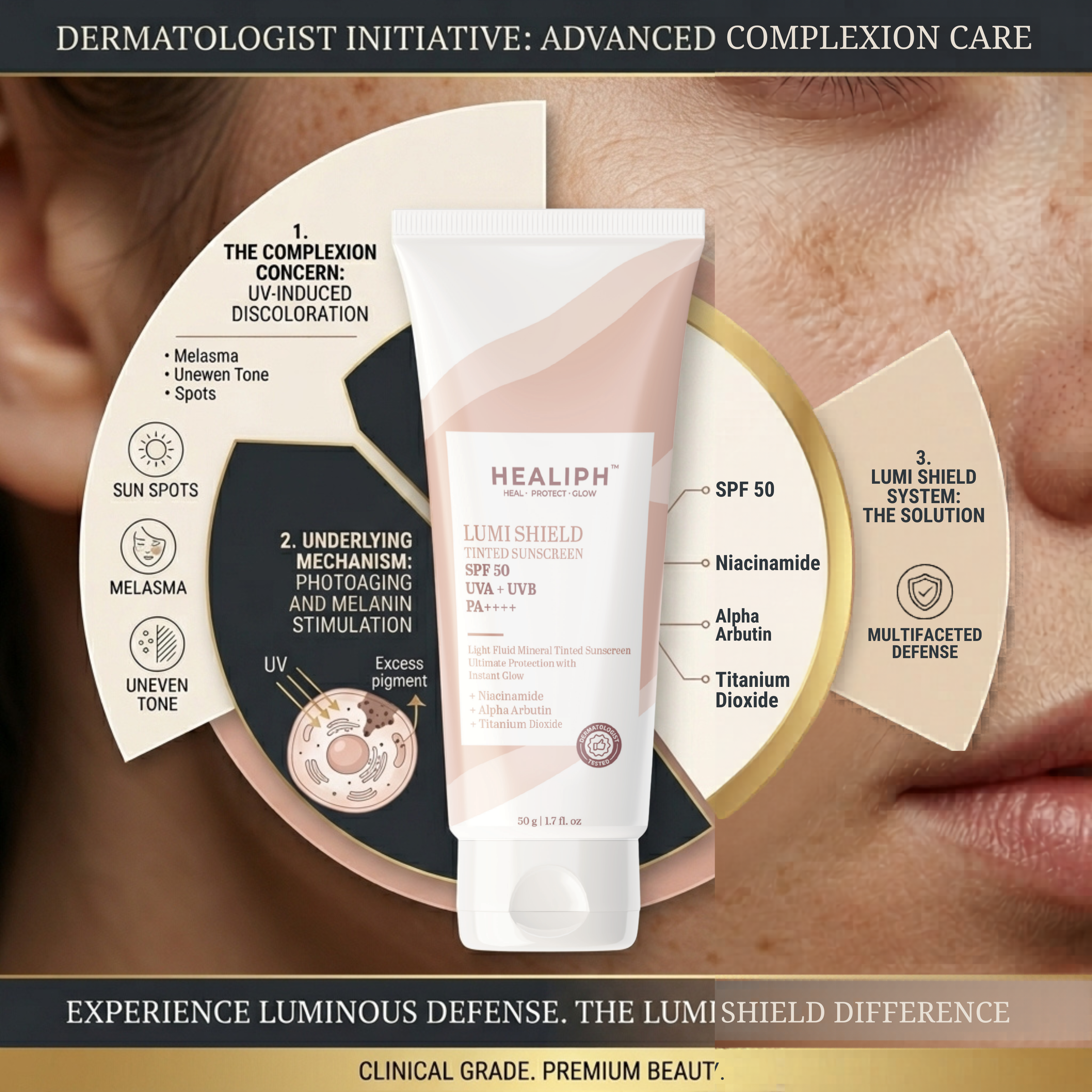 Lumi Shield Tinted Sunscreen SPF 50