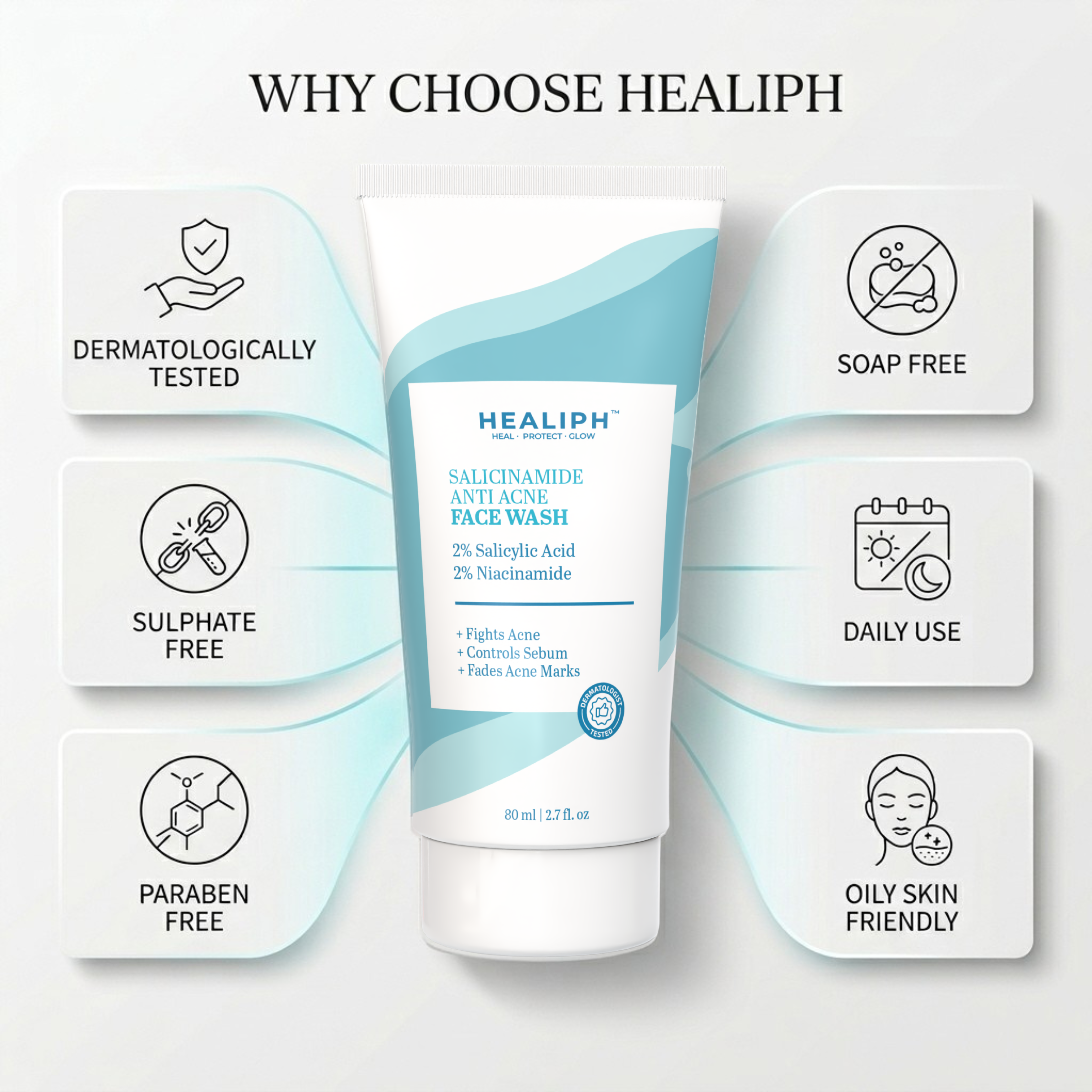 Salicinamide Anti Acne Face Wash